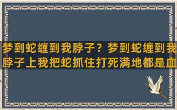 梦到蛇缠到我脖子？梦到蛇缠到我脖子上我把蛇抓住打死满地都是血